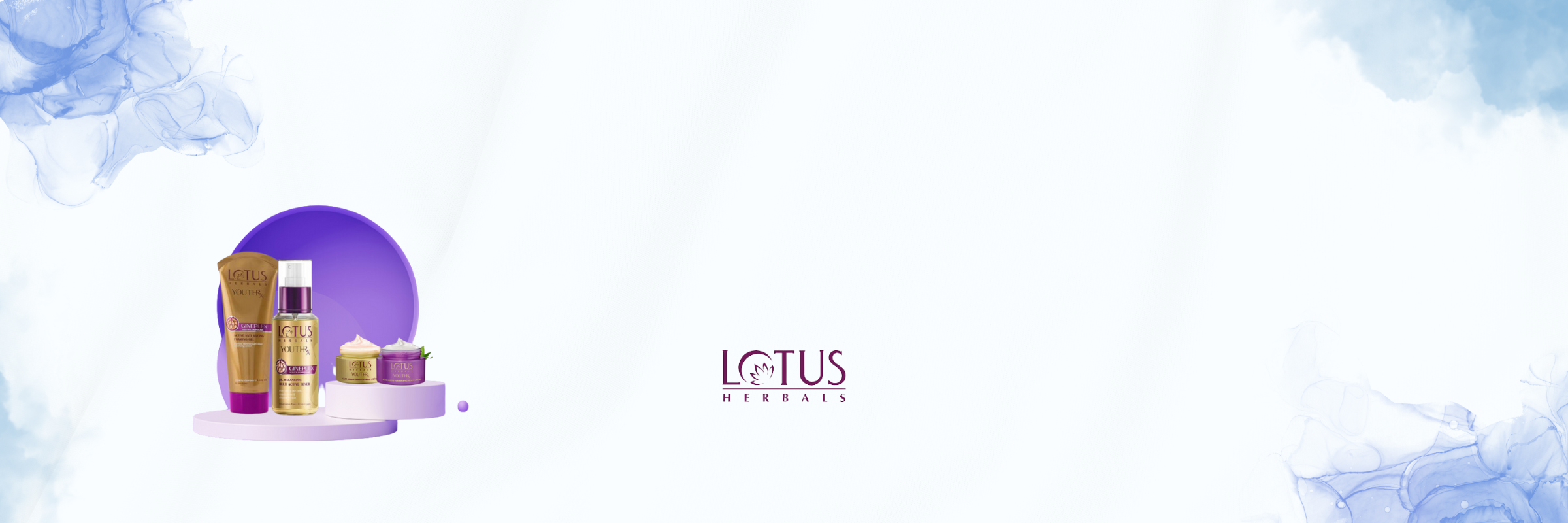 lotus herbals youthrx firm and bright regimen banner