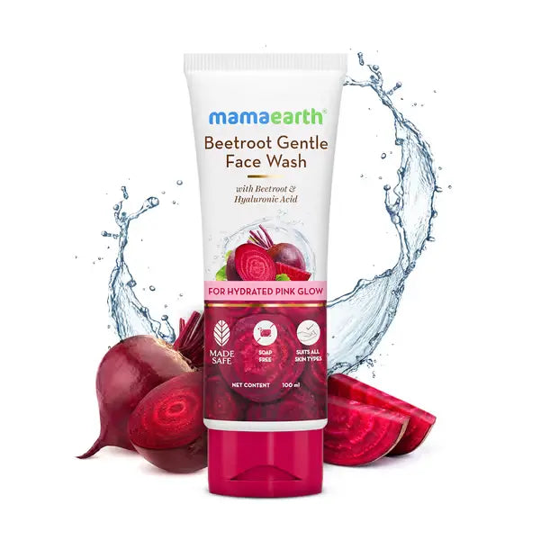 mamaearth beetroot gentle face wash