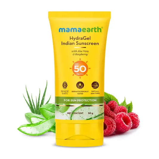 mamaearth hydragel indian sunscreen