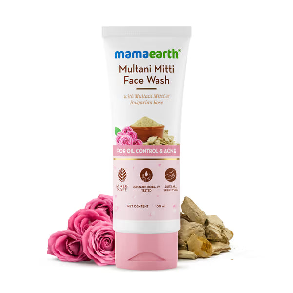 mamaearth multani mitti face wash