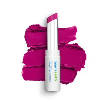 mamaearth soft matte long stay lipstick mulberry pink