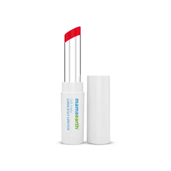 mamaearth soft matte long stay lipstick red dahlia