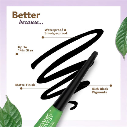 Organic Harvest Organic Midnight Matte Liquid Eyeliner