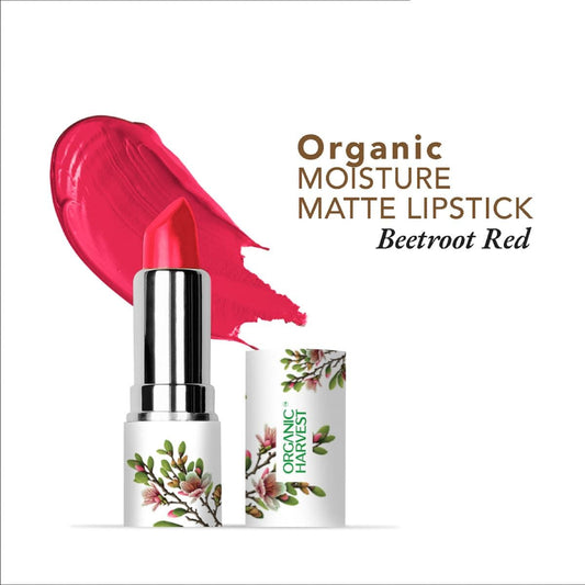 organic harvest organic moisture matte lipstick nepal beetroot red