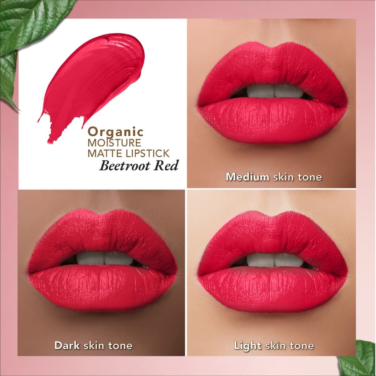 organic harvest organic moisture matte lipstick nepal beetroot red