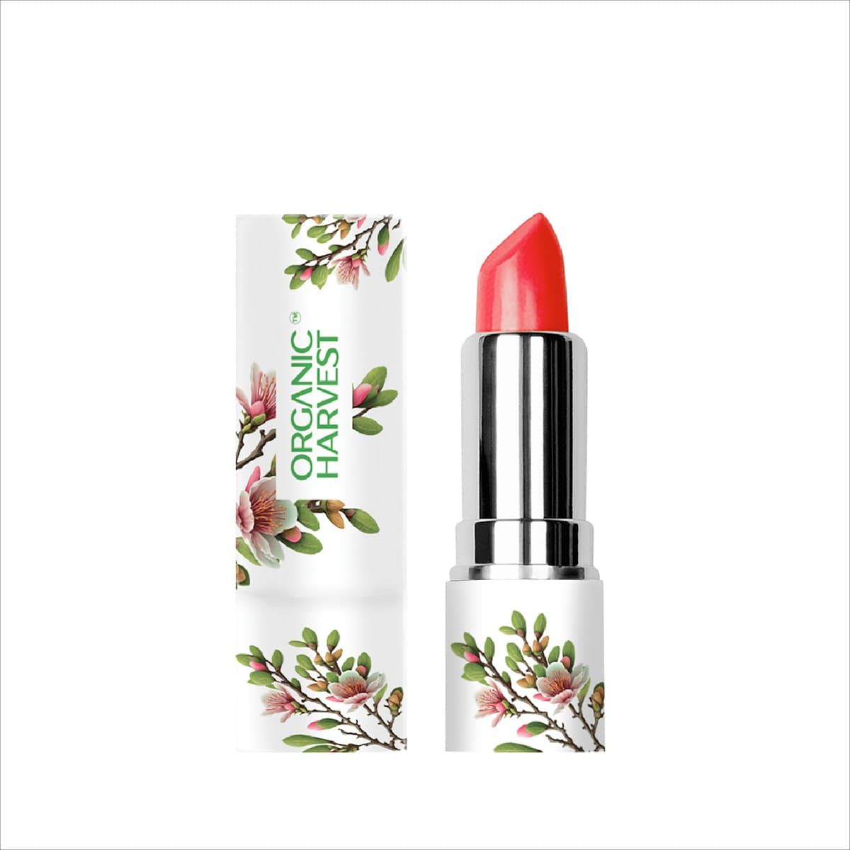 organic harvest organic moisture matte lipstick nepal cherry red