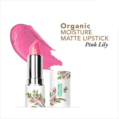 organic harvest organic moisture matte lipstick nepal pink lily