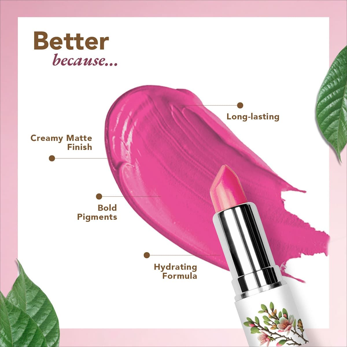 organic harvest organic moisture matte lipstick nepal pink lily