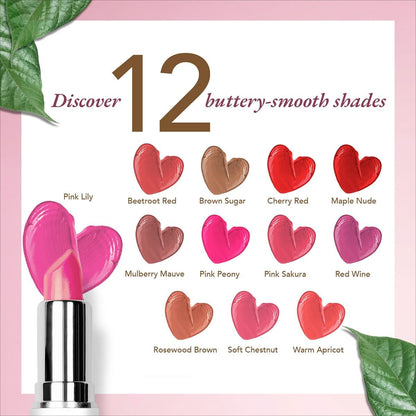 organic harvest organic moisture matte lipstick nepal pink lily