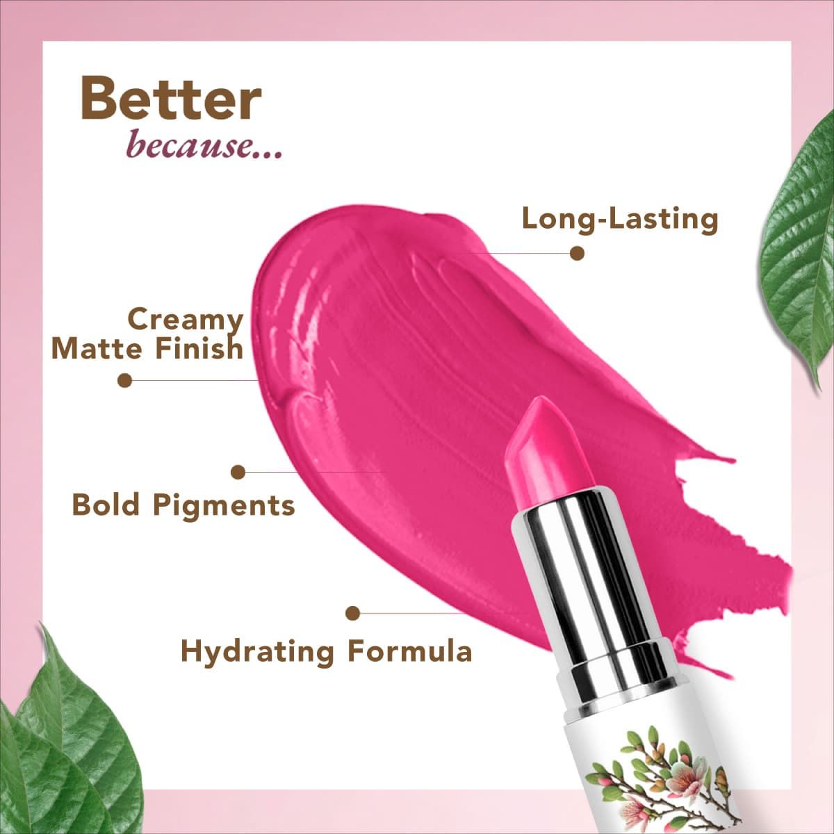 organic harvest organic moisture matte lipstick nepal pink peony