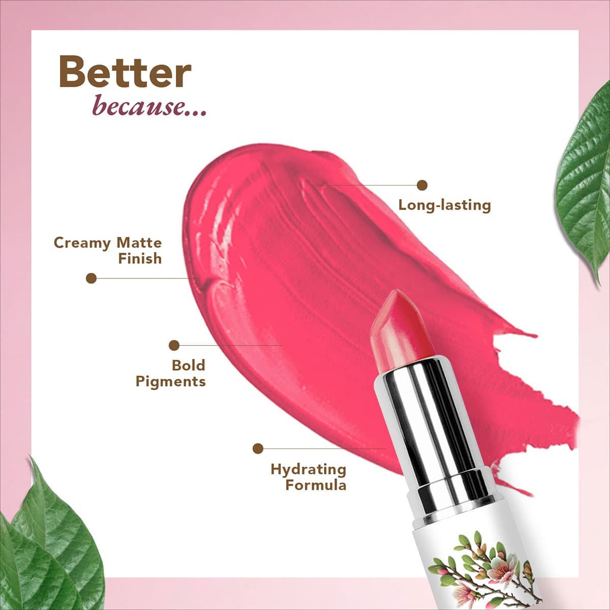 organic harvest organic moisture matte lipstick nepal pink sakura