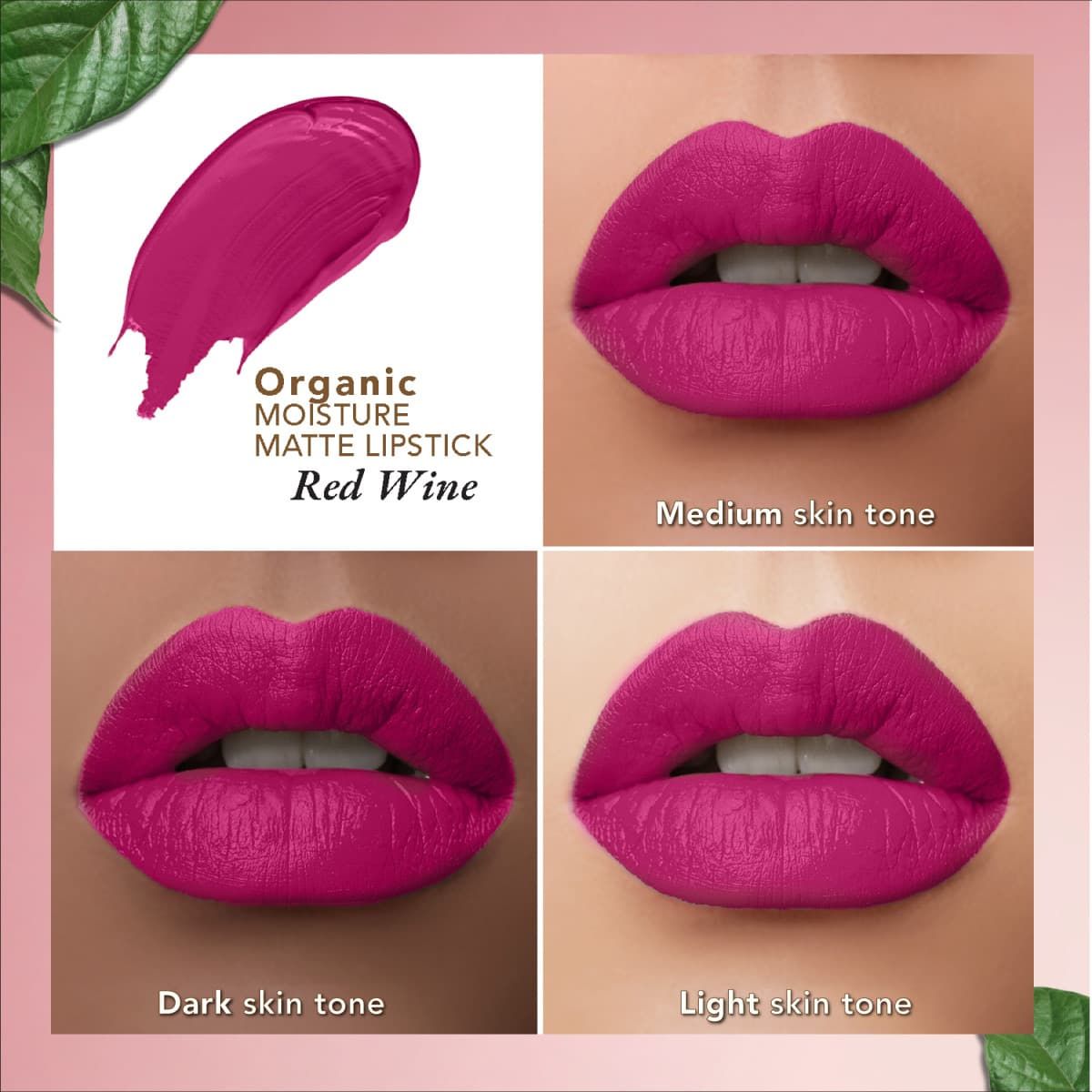 organic harvest organic moisture matte lipstick nepal red wine