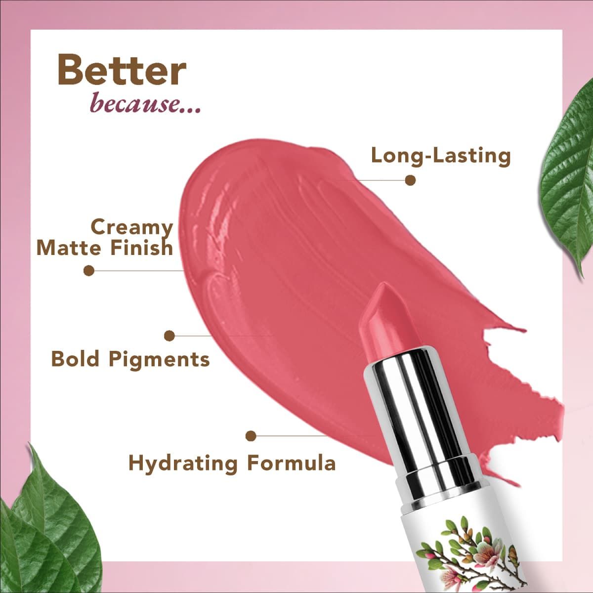 organic harvest organic moisture matte lipstick nepal soft chestnut