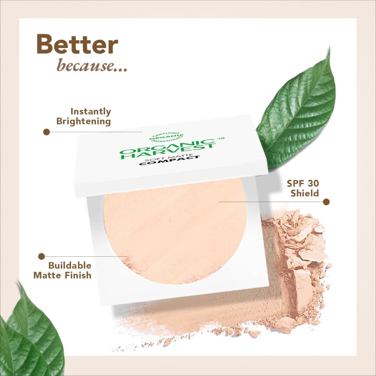 Organic Harvest Organic Soft Matte Compact