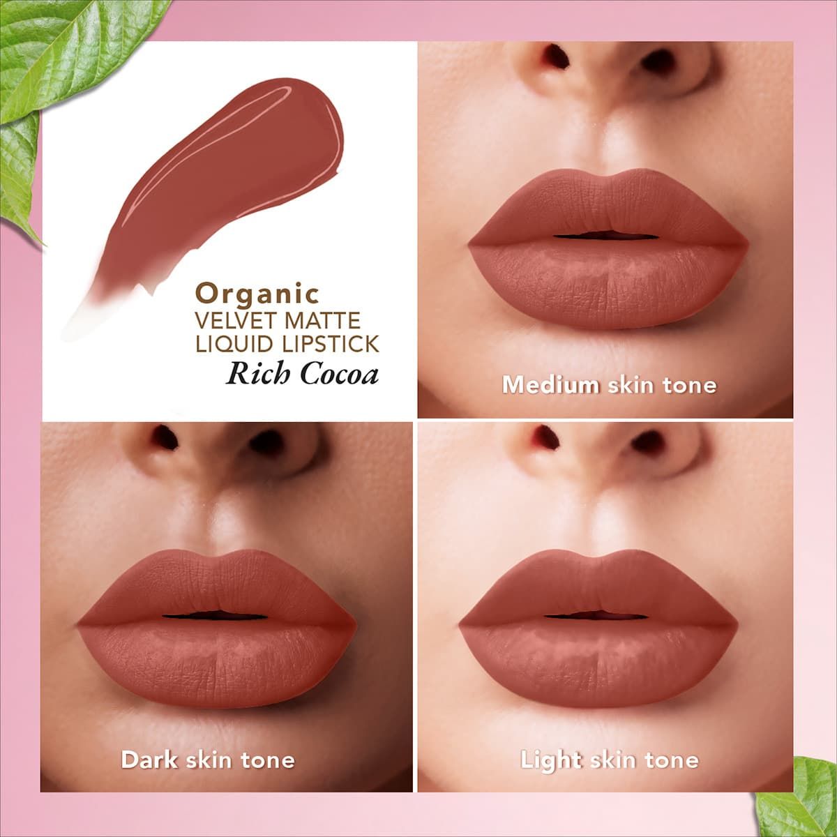 organic harvest organic velvet matte liquid lipstick nepal rich cocoa