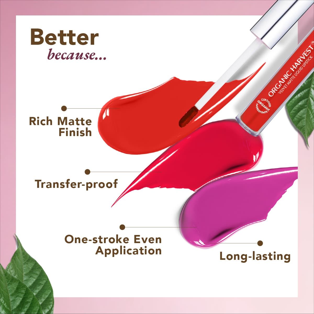 organic harvest organic velvet matte liquid lipstick nepal tomato red