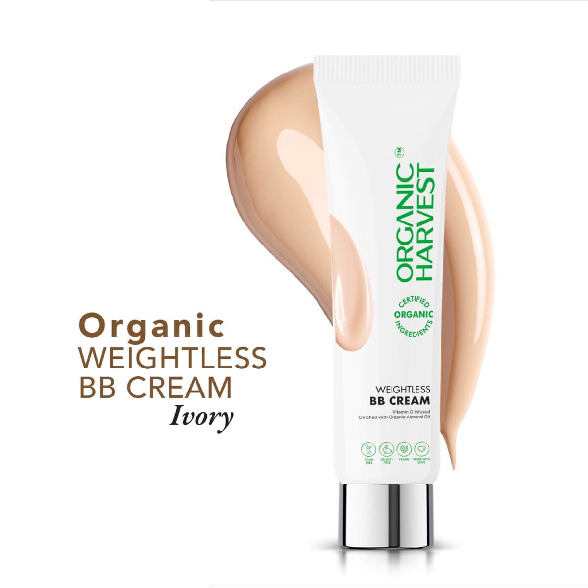 organic harvest organic weightless bb cream nepal ivory