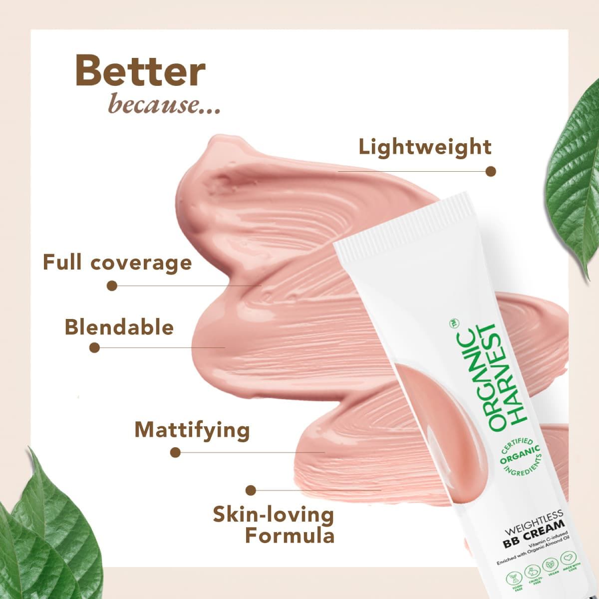 organic harvest organic weightless bb cream nepal natural