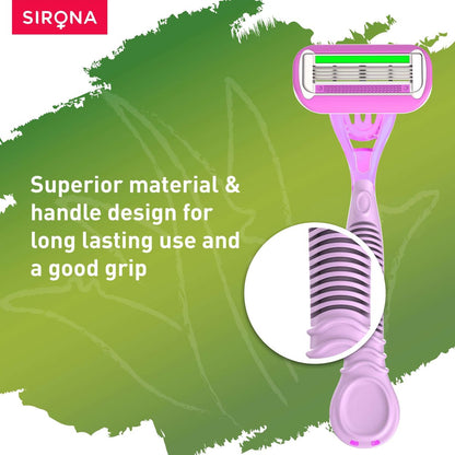 Sirona Aloe Boost 4 Blade Reusable Razor