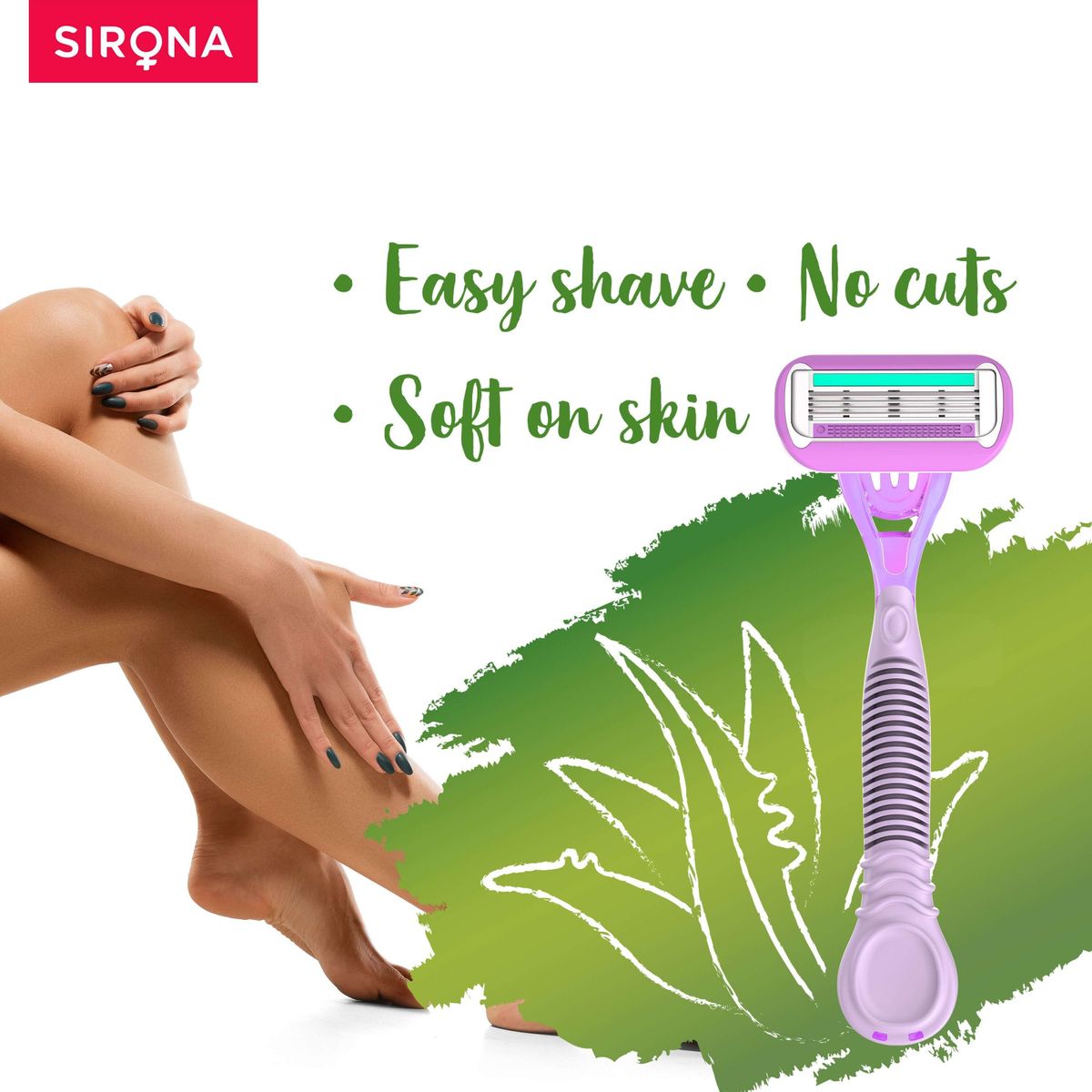 Sirona Aloe Boost 4 Blade Reusable Razor