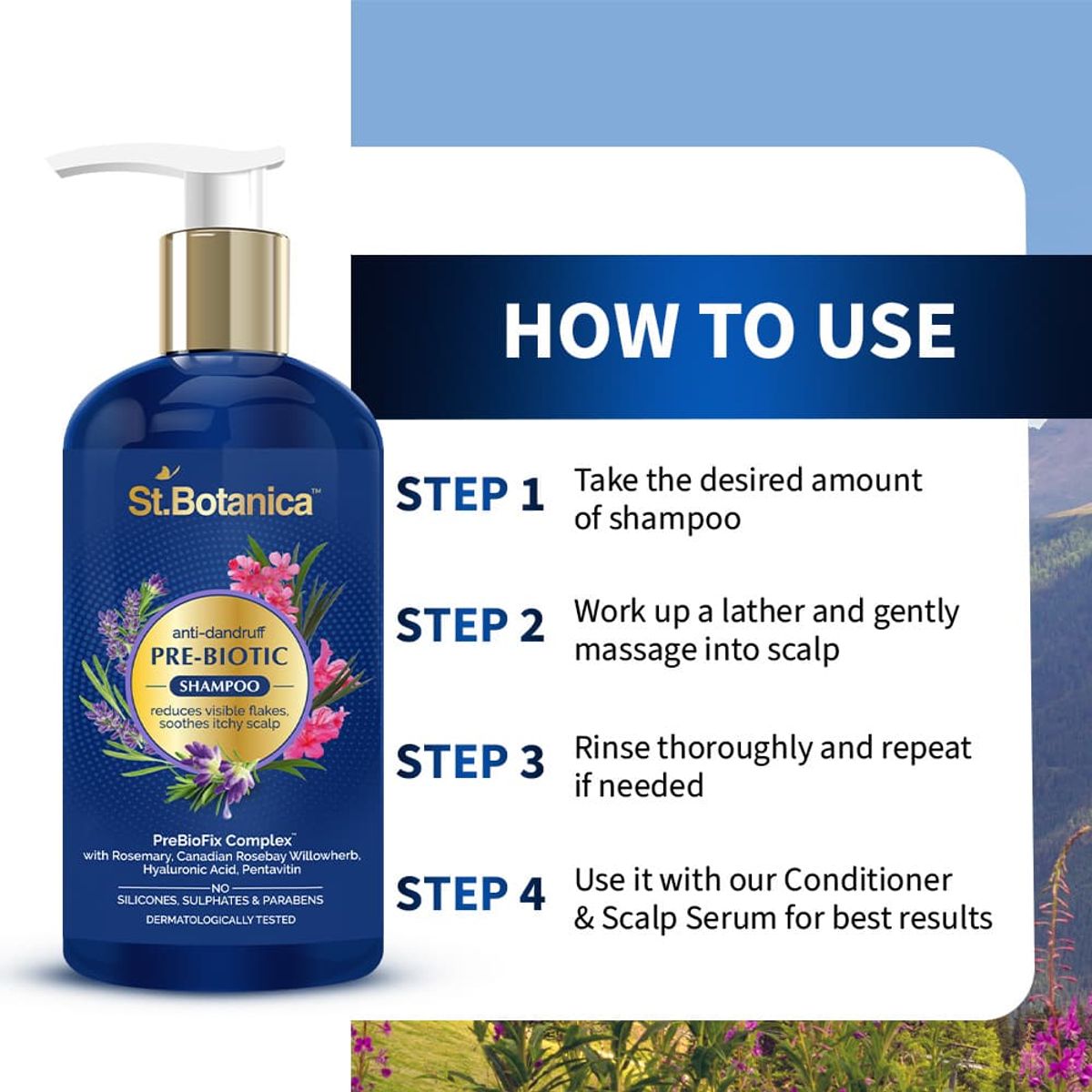 St.Botanica Anti Dandruff Prebiotic Shampoo