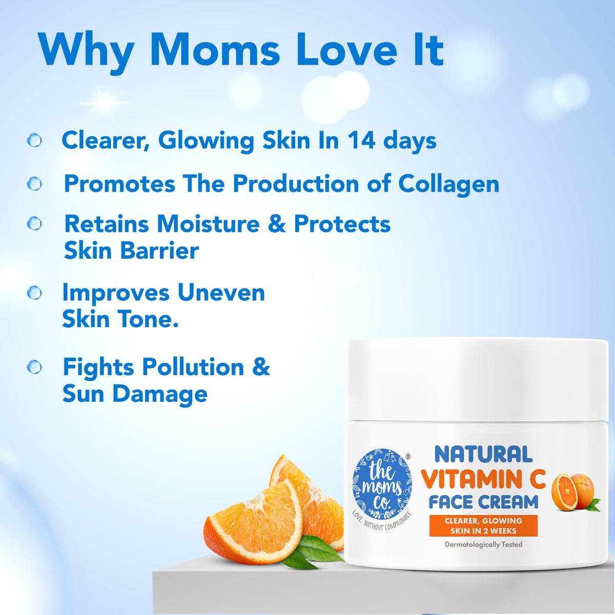 The Moms Co. Natural Brightening Vitamin C Face Cream