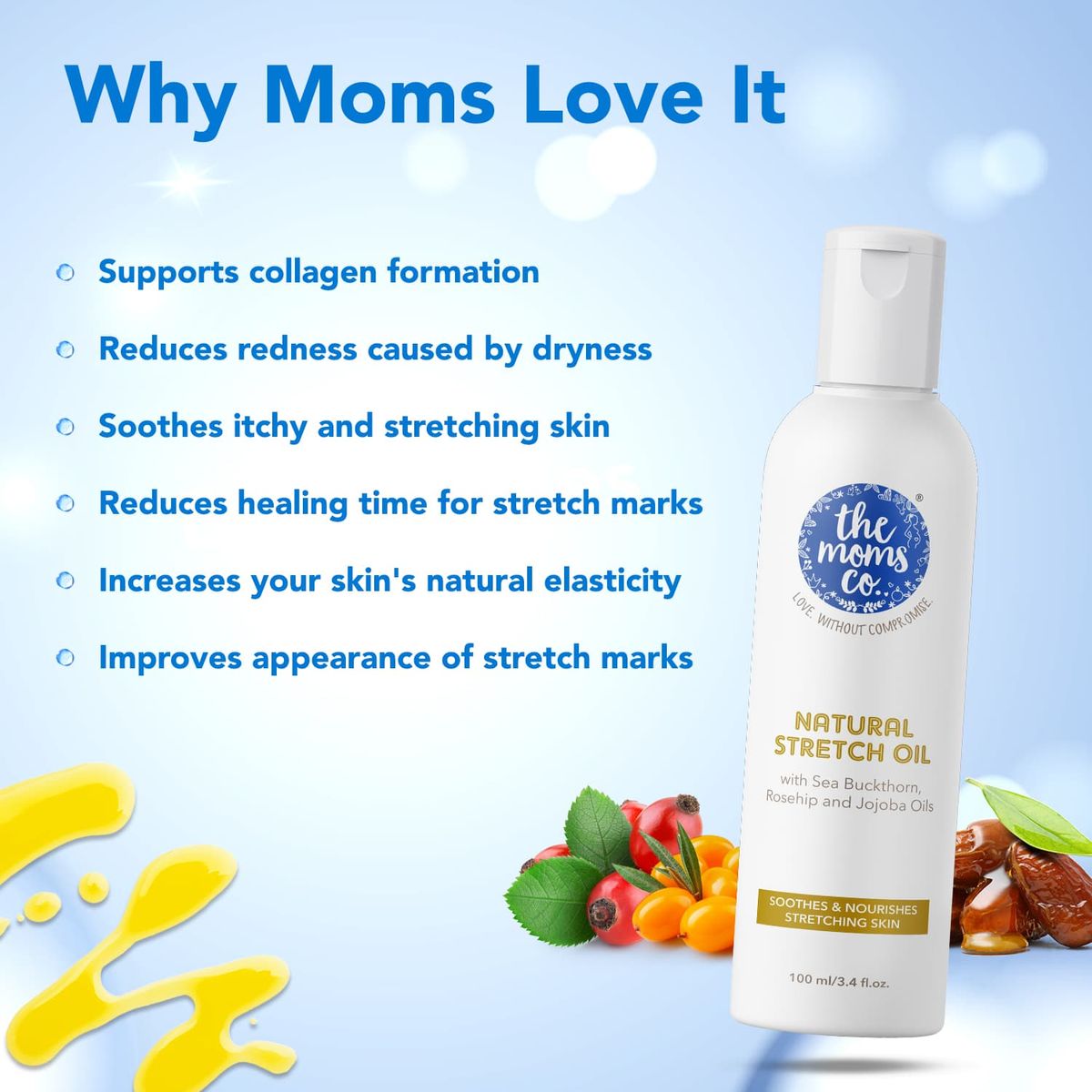 The Moms Co. Natural Stretch Oil