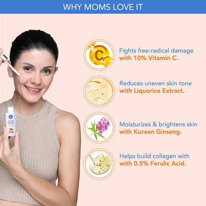 The Moms Co. Natural 10% Vitamin C Face Serum