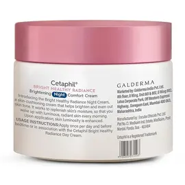 Cetaphil BHR Brightening Night Comfort Cream Ingredients Label