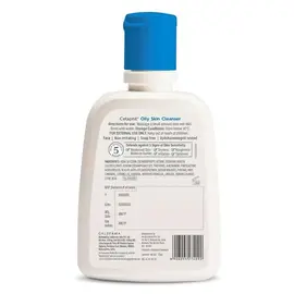 Cetaphil Oily Skin Cleanser Ingredients Label