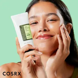 Cosrx Aloe Soothing Sun Cream SPF 50+ PA+++ Model Holding