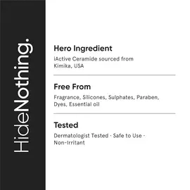 Minimalist Ceramides 0.3% + Madecassoside Moisturizer Ingredients Label